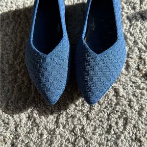 Rothy's Textured Blue Flats
